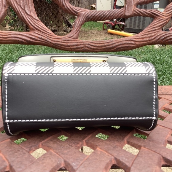 NWT Zac Zac Posen Leather Mini Eartha Crossbody Gingham Print Bag - Picture 10 of 11